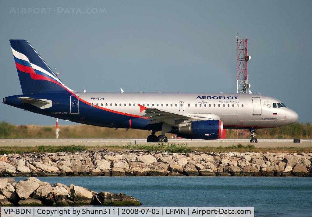 VP-BDN, 2003 Airbus A319-111 C/N 2072, Rolling for departure...