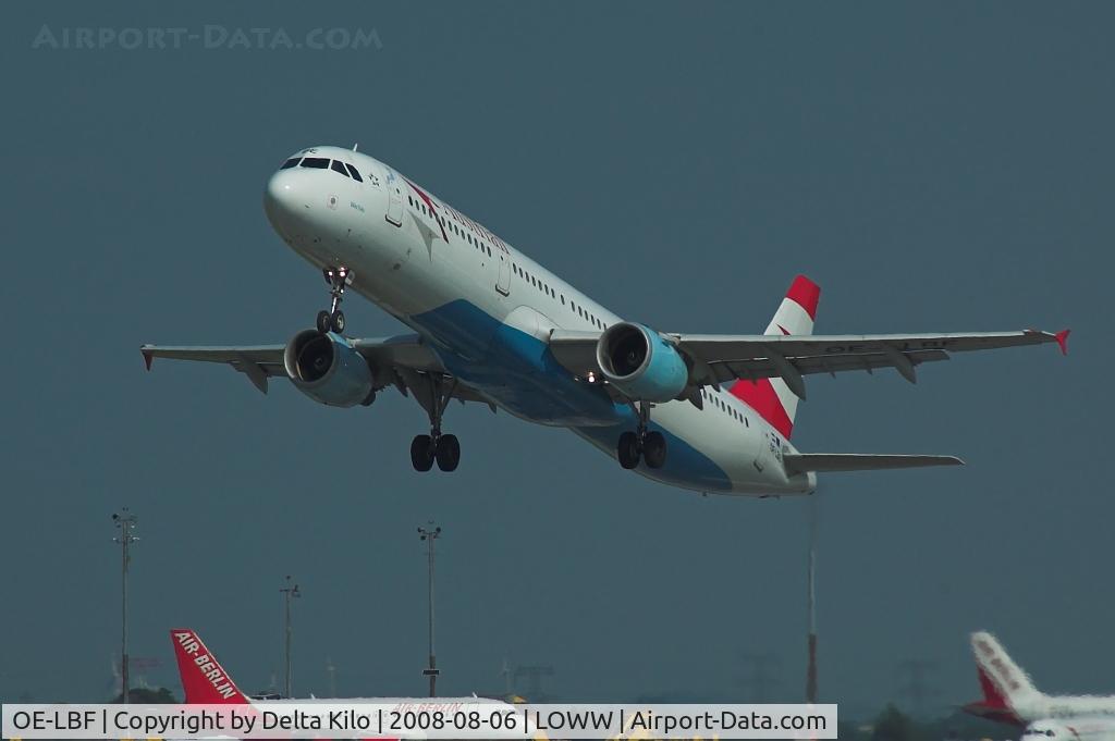 OE-LBF, 2001 Airbus A321-211 C/N 1458, AUSTRIAN