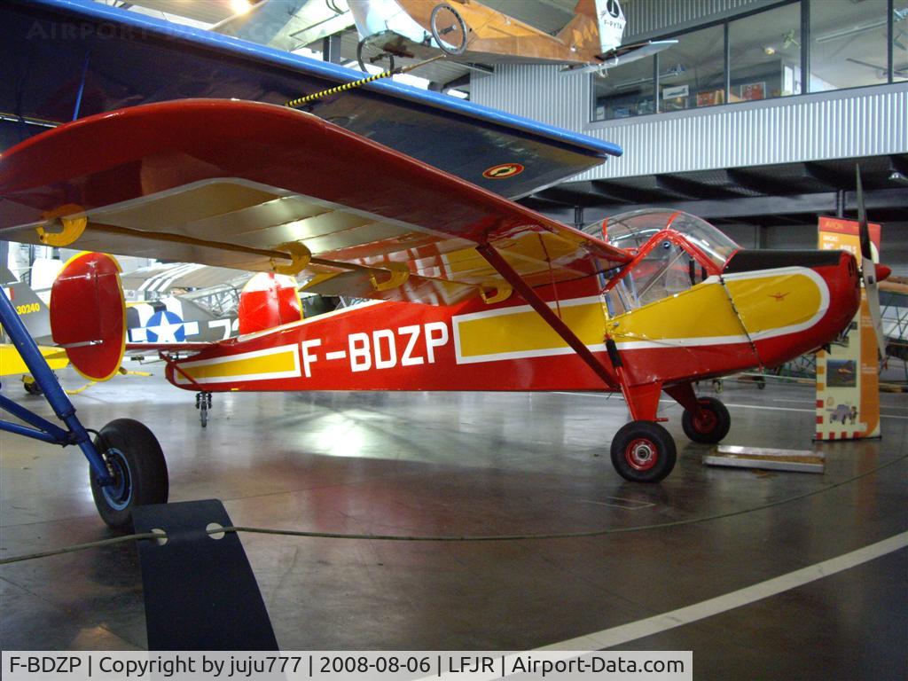 F-BDZP, SNCAC NC.858S C/N 6, on display at Angers Loire muséum