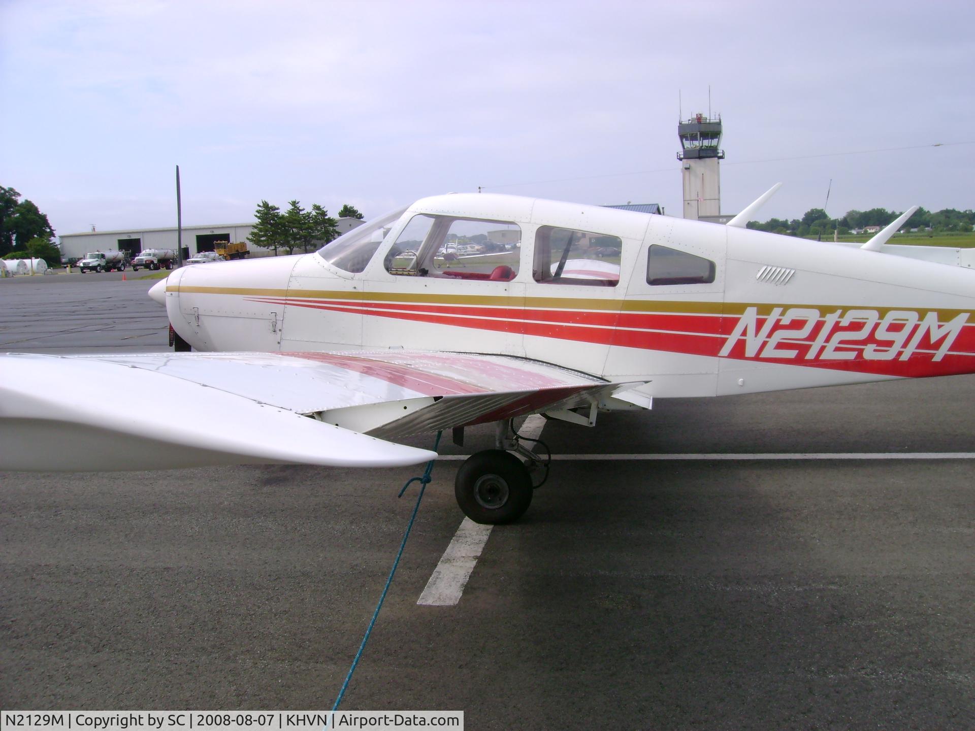 N2129M, 1977 Piper PA-28-161 C/N 28-7816251, on the ramp