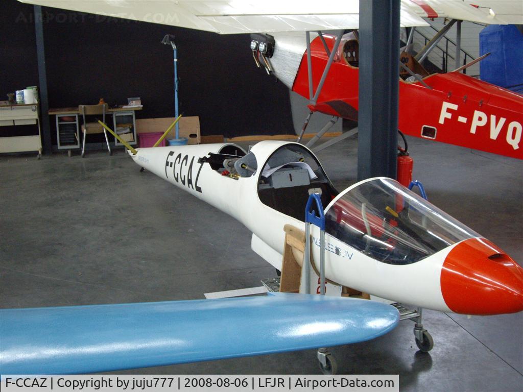 F-CCAZ, Siren-Bertin C.34 Edelweiss IV C/N 01, on display at Angers Loire muséum