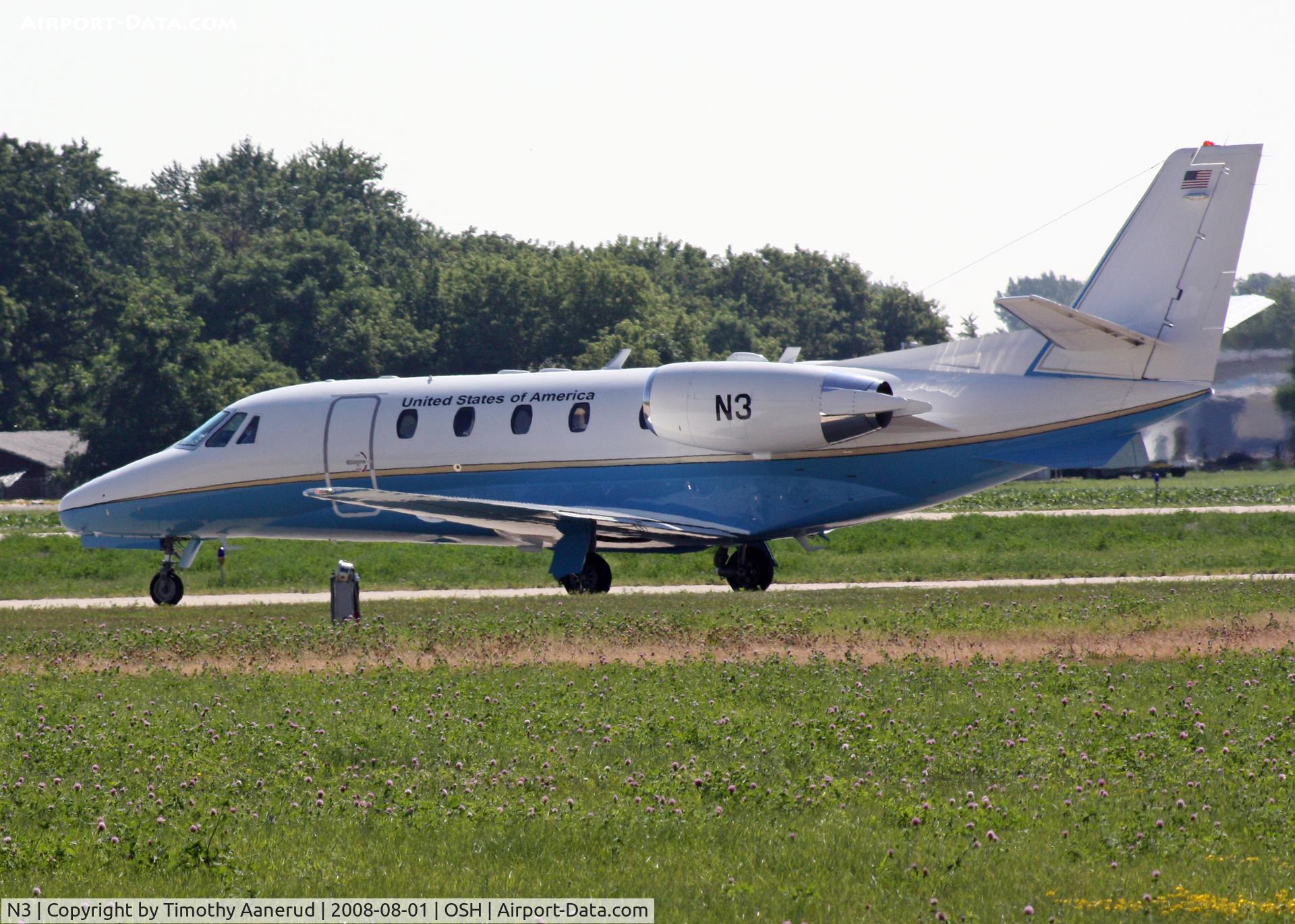 N3, 2003 Cessna 560XL Citation Excel C/N 560-5341, EAA AirVenture 2008, Cessna Citation 560 XL, nice low registration number.