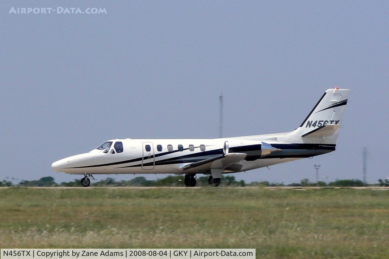 N456TX, 1980 Cessna 550 C/N 550-0249, At Arlington Municipal - This aricraft was the chase palne for the Bell/Augusta BA609 tet flight on this day.