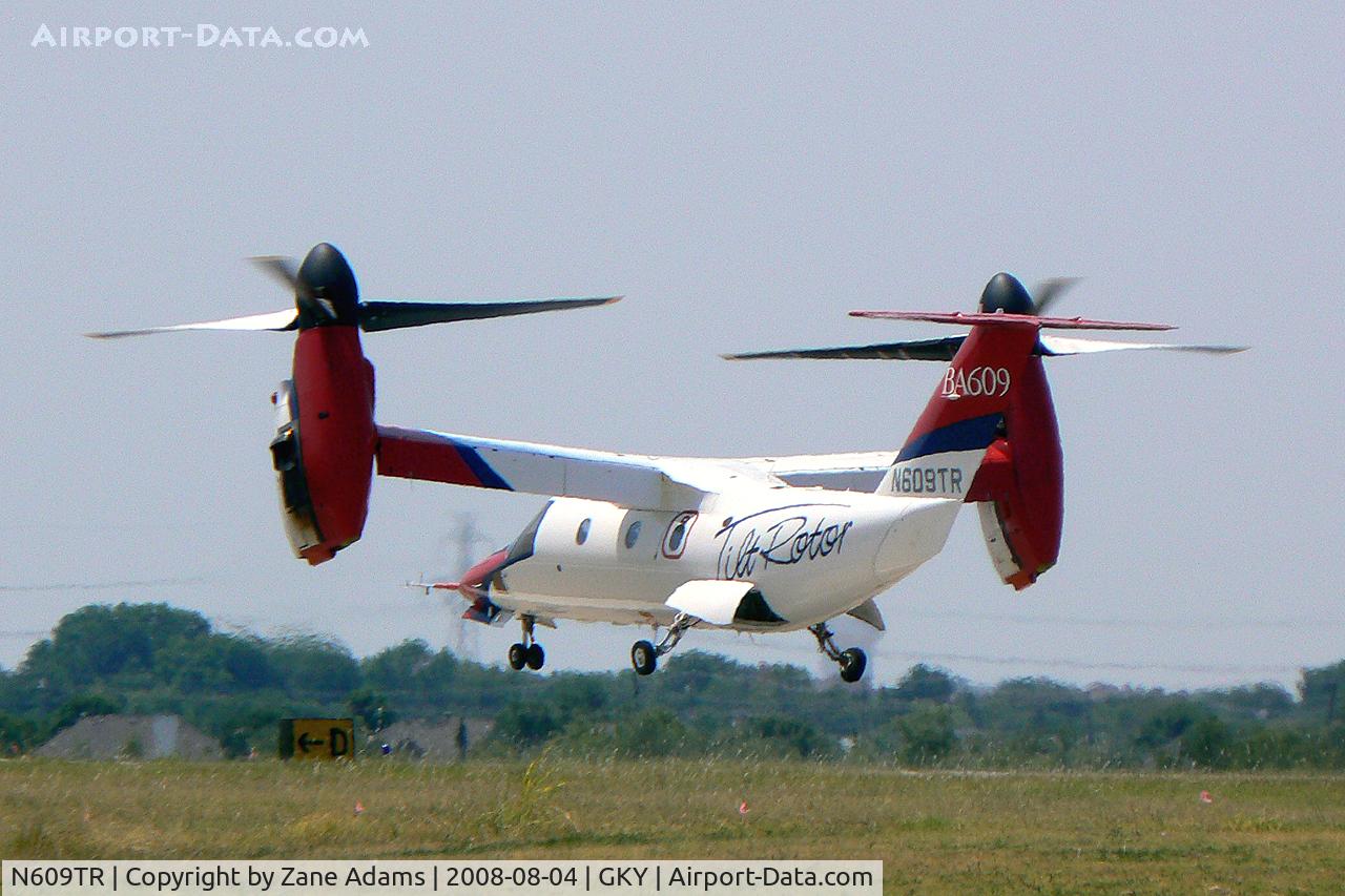 N609TR, 2003 Bell 609 C/N 60001, Bell/Augusta BA609 Civilian Tilt-rotor aircraft on a test flght at Arlington, Texas