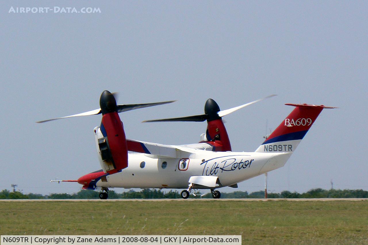 N609TR, 2003 Bell 609 C/N 60001, Bell/Augusta BA609 Civilian Tilt-rotor aircraft on a test flght at Arlington, Texas