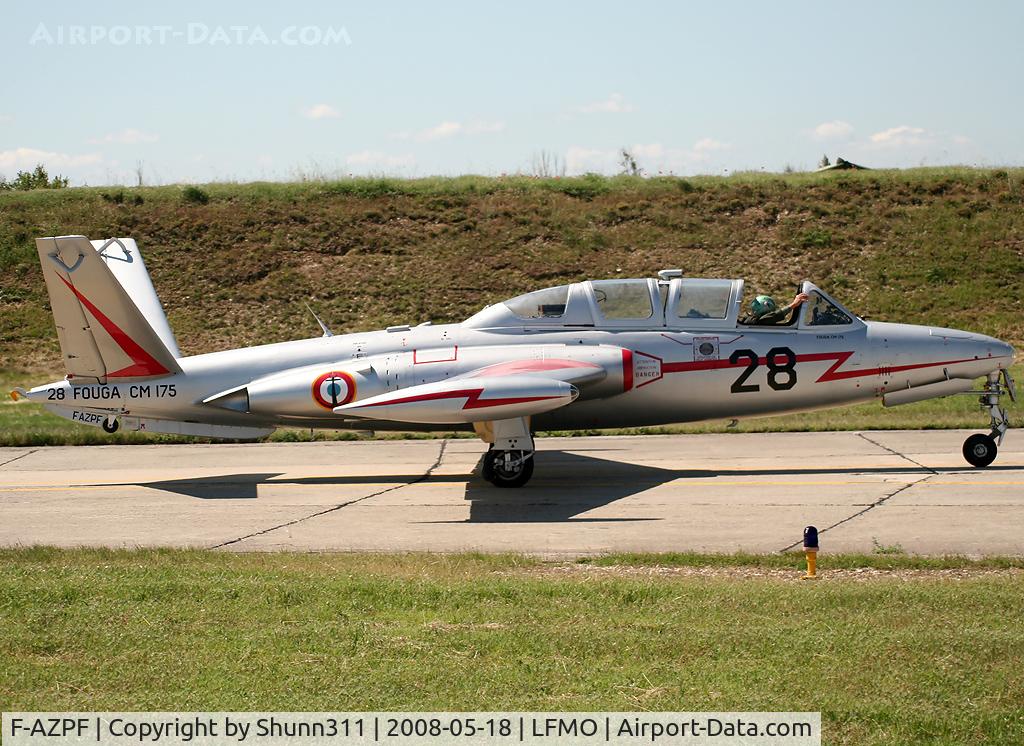 F-AZPF, Fouga CM-175 Zephyr C/N 28, Come back from show... LFMO Airshow 2008