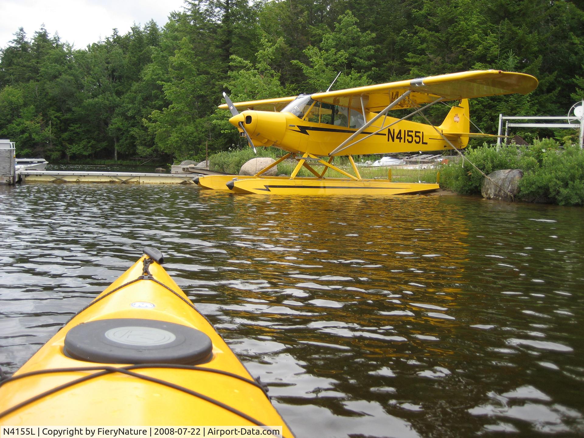 N4155L, 1993 Piper PA-18-150 Super Cub C/N 1809059, 7th Lake in Inlet, New York