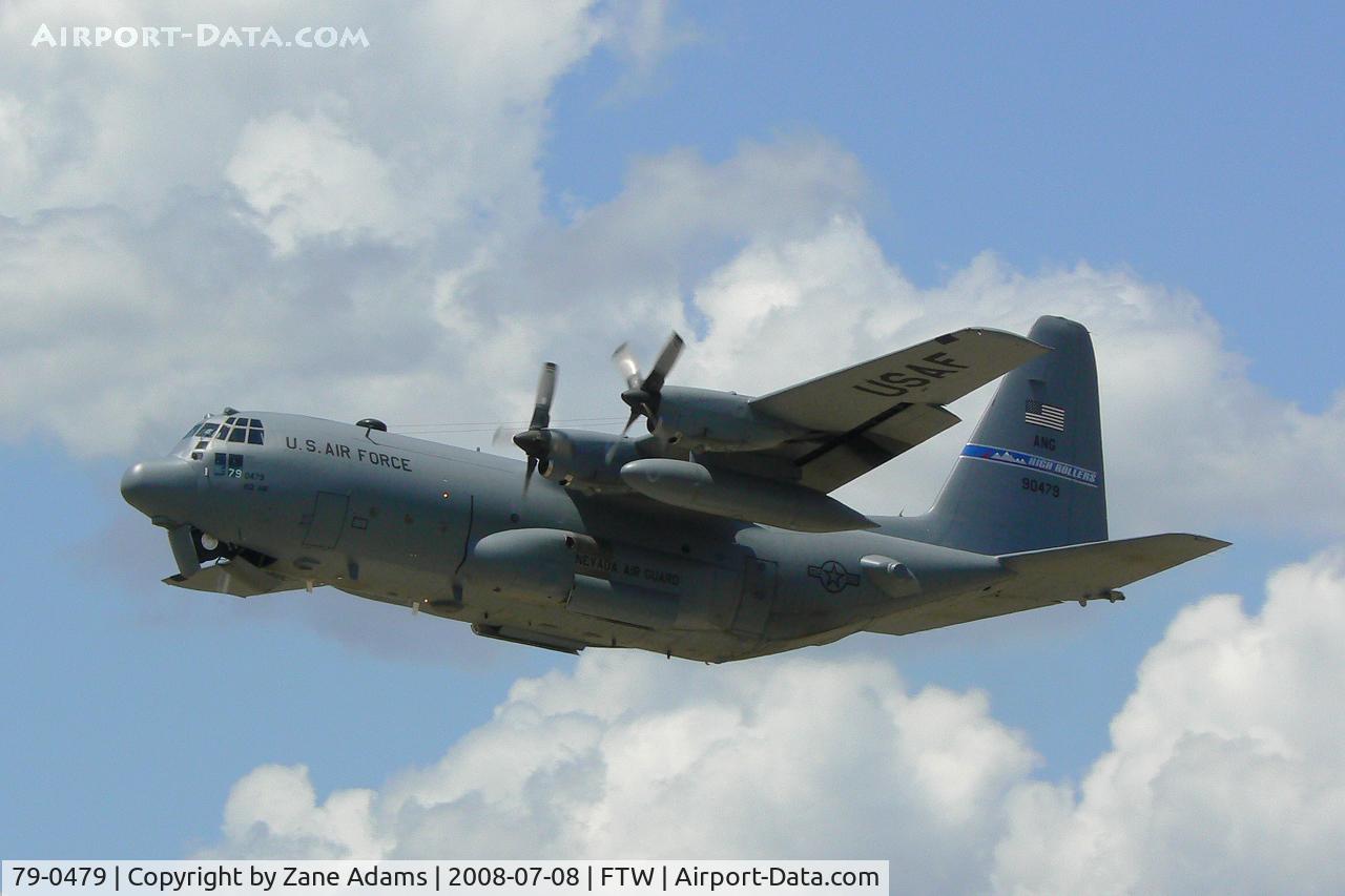 79-0479, 1979 Lockheed C-130H Hercules C/N 382-4859, Nevada Air National Guard departing Mecham Field