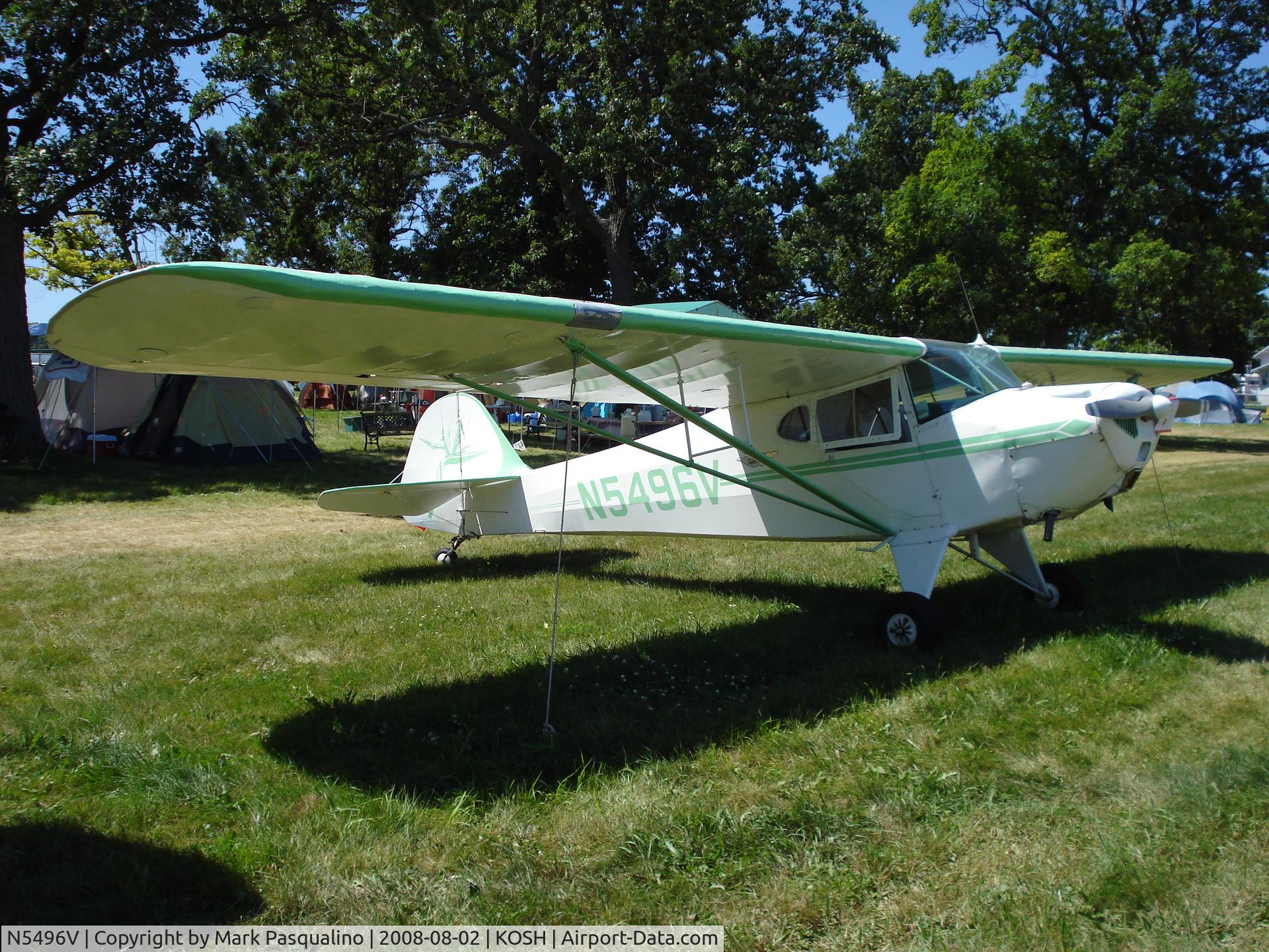 N5496V, Taylorcraft BC-12D Twosome C/N 6505, Taylorcraft BC12-D