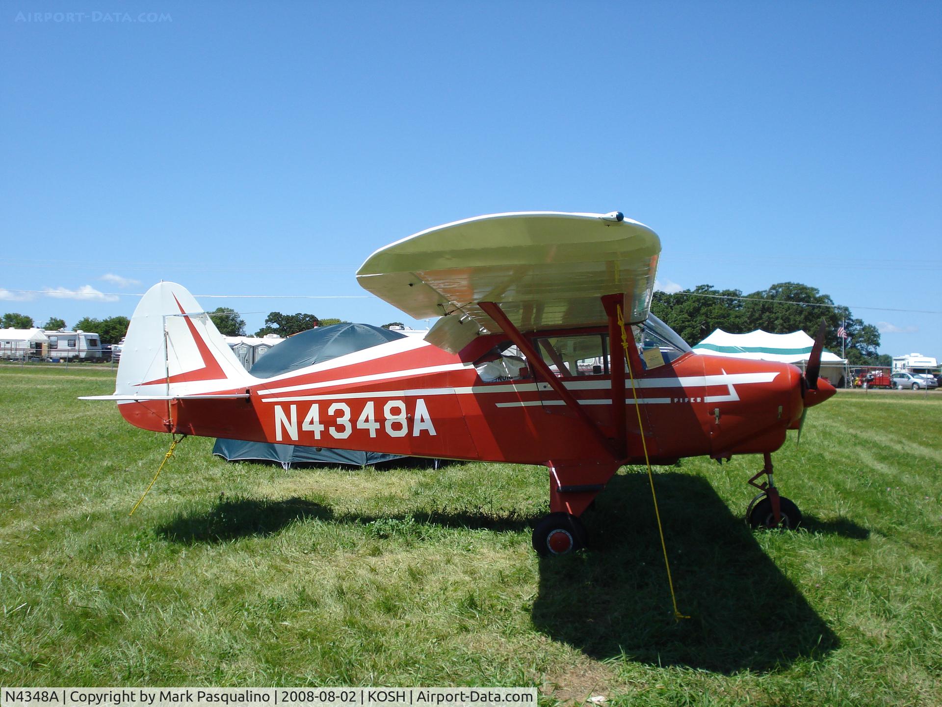 N4348A, 1956 Piper PA-22-150 Tri-Pacer C/N 22-3704, Piper PA-22-150