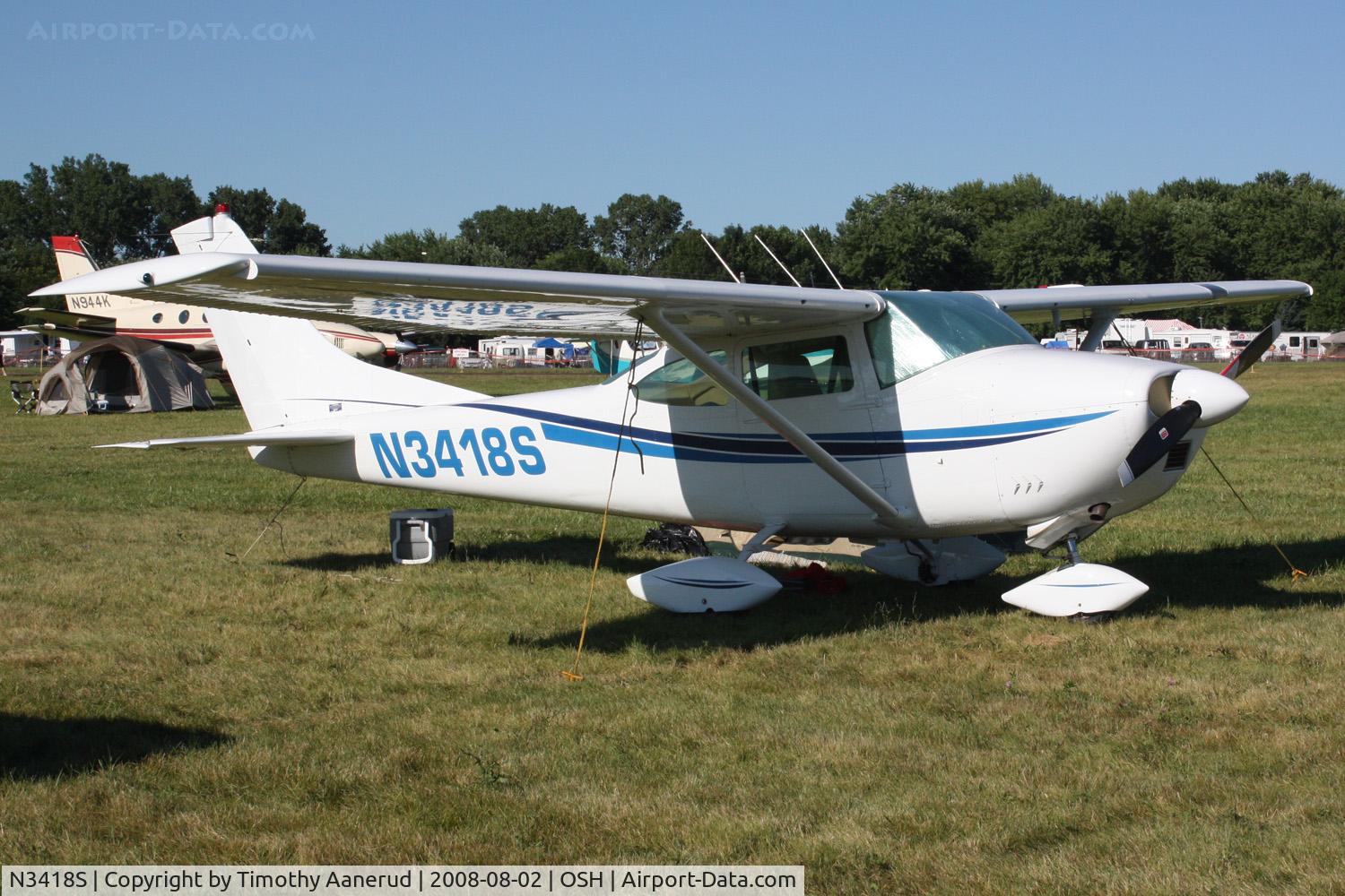 N3418S, 1964 Cessna 182G Skylane C/N 18255818, EAA AirVenture 2008; 1964 Cessna 182G Skylane, c/n 18255818