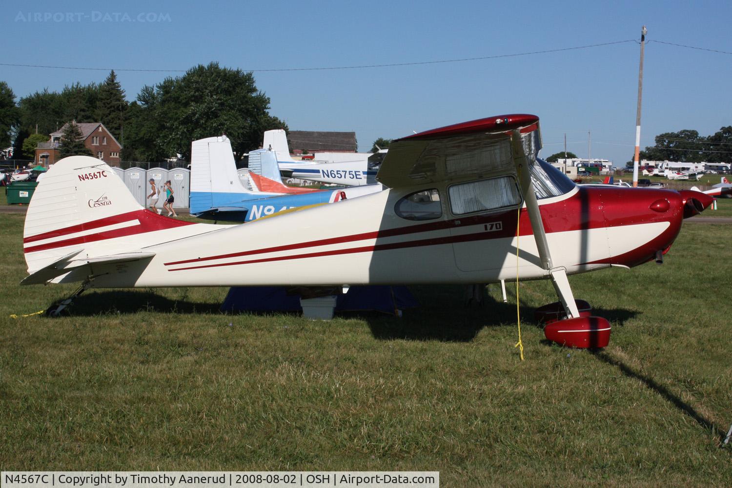 N4567C, 1953 Cessna 170B C/N 25511, EAA AirVenture 2008