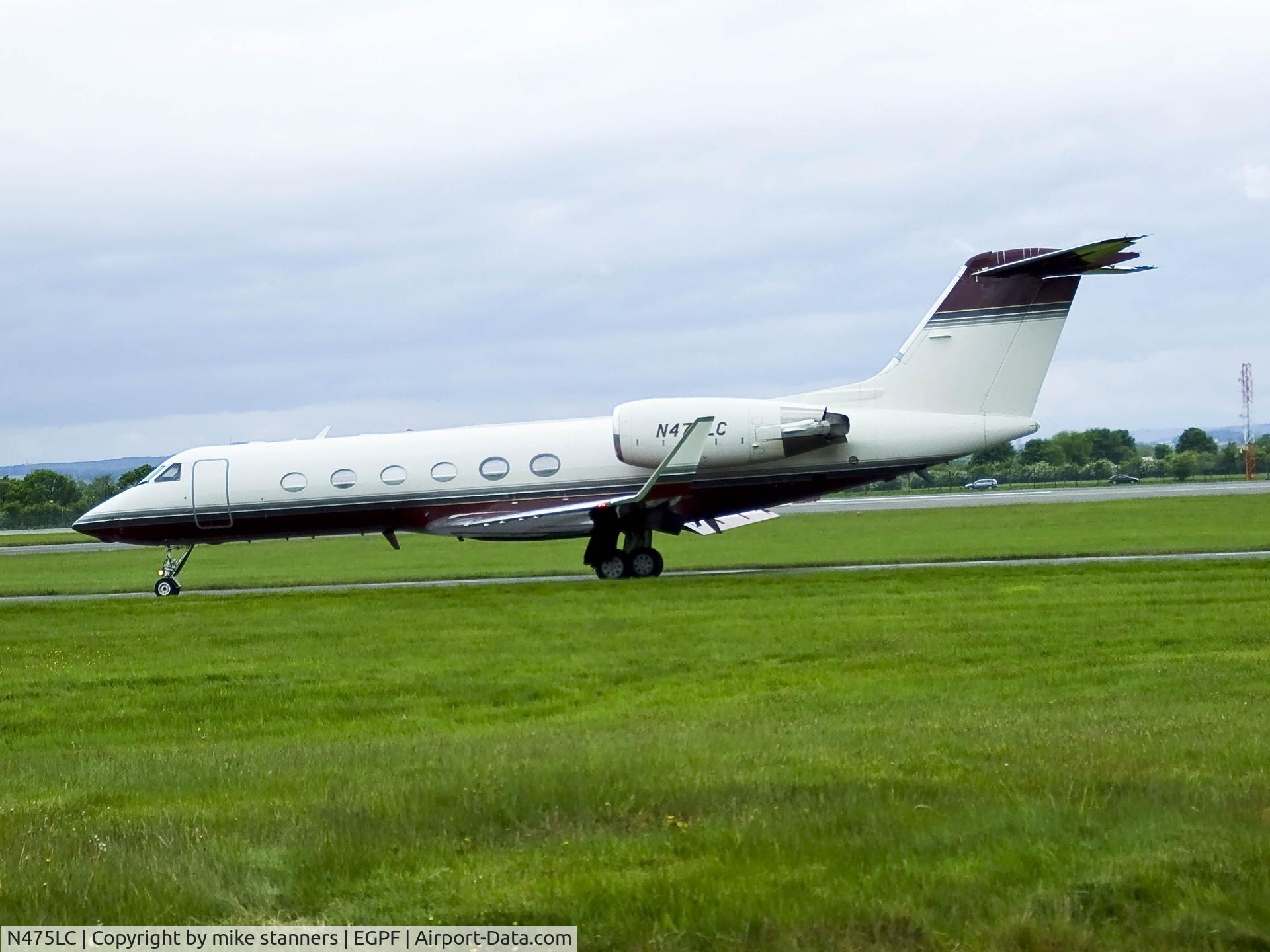 N475LC, 2002 Gulfstream Aerospace G-IV C/N 1472, seen here taxiing out at Glasgow 17/5/2008