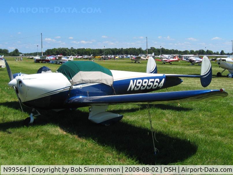 N99564, 1946 Erco 415C Ercoupe C/N 2187, Airventure 2008 - Oshkosh, WI