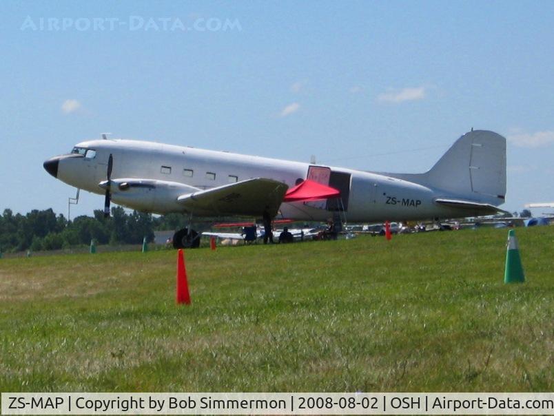 ZS-MAP, 1945 Douglas DC-3-65TP (C-47B-25-DK) C/N 32644, Airventure 2008 - Oshkosh, WI
