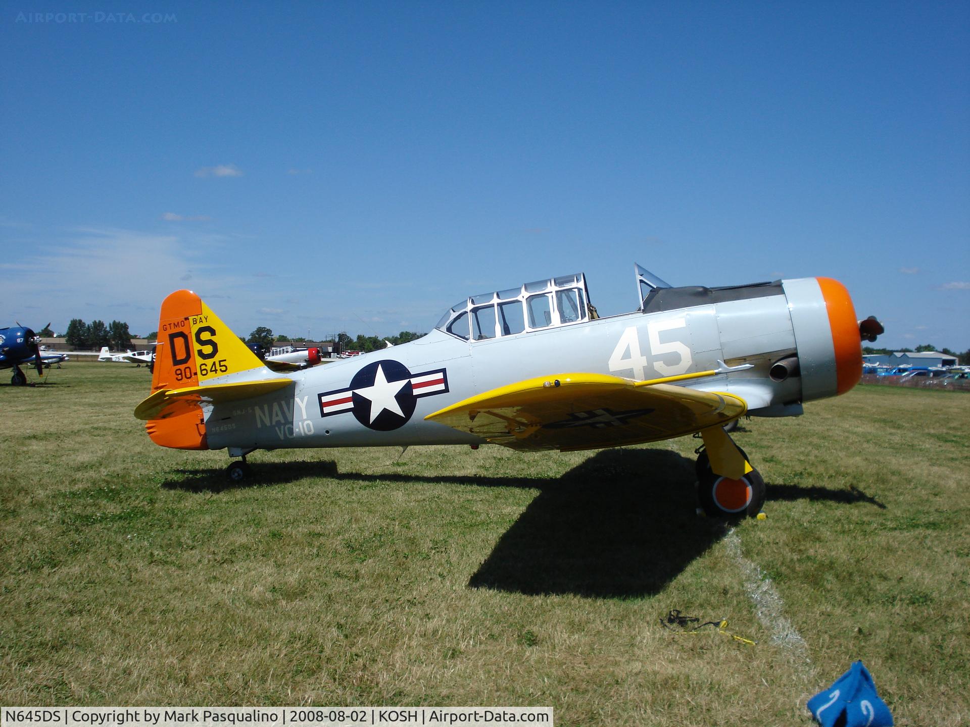 N645DS, 1944 North American SNJ-5 Texan Texan C/N 88-17678, North American SNJ-5