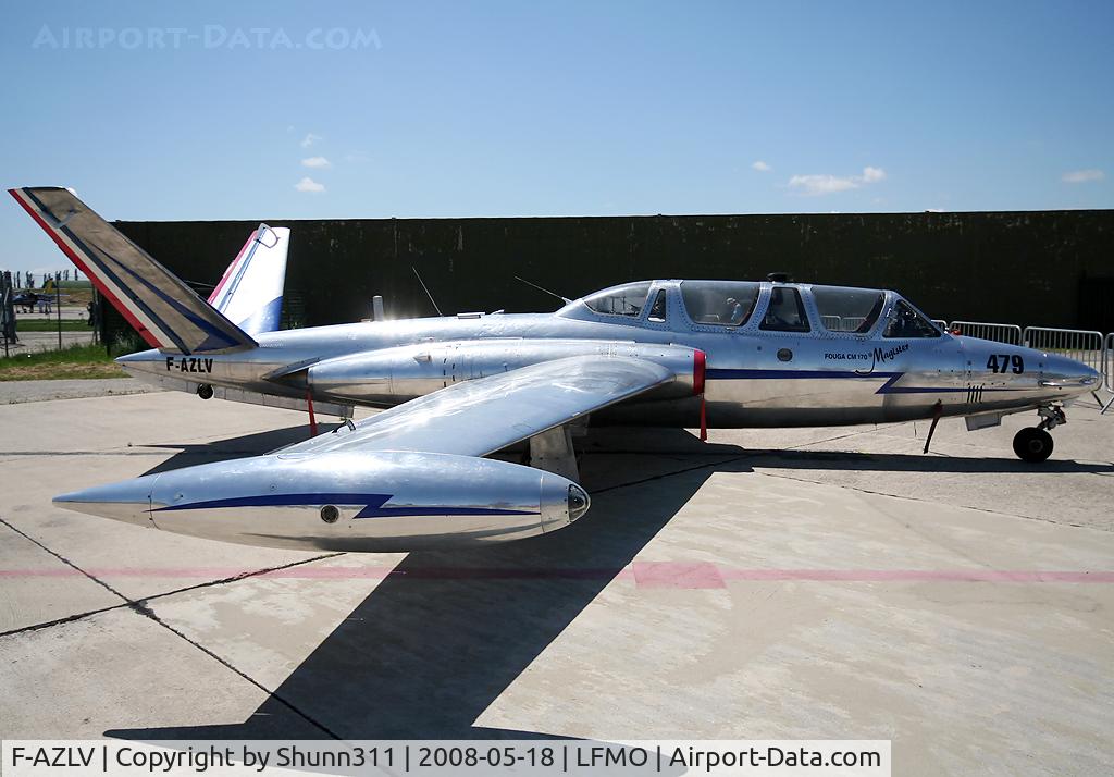 F-AZLV, Fouga CM-170R Magister C/N 479, Displayed during LFMO Airshow 2008