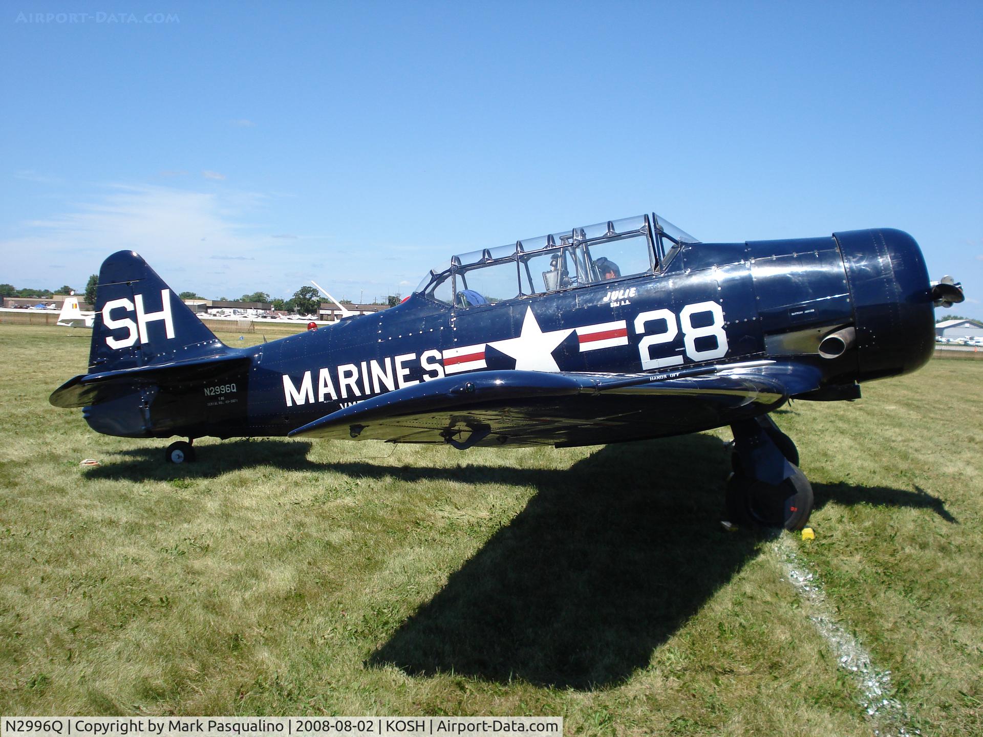 N2996Q, 1950 North American T-6G Texan C/N 168-175, North American t-6G