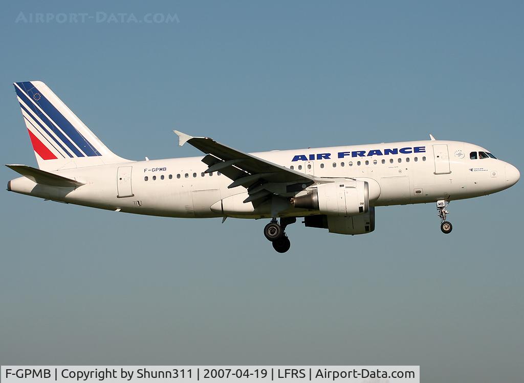 F-GPMB, 1996 Airbus A319-113 C/N 600, Morning arrival from ORY...