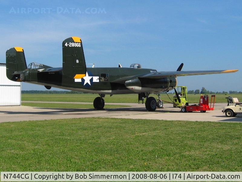 N744CG, 1944 North American B-25N Mitchell C/N 108-32141, New addition to the Air Foundation at Urbana, OH