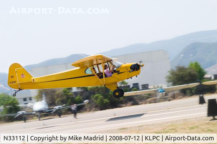 N33112, 1940 Piper J3C-65 Cub Cub C/N 5830, At West Coast Piper Cub Fly-in Lompoc 2008
