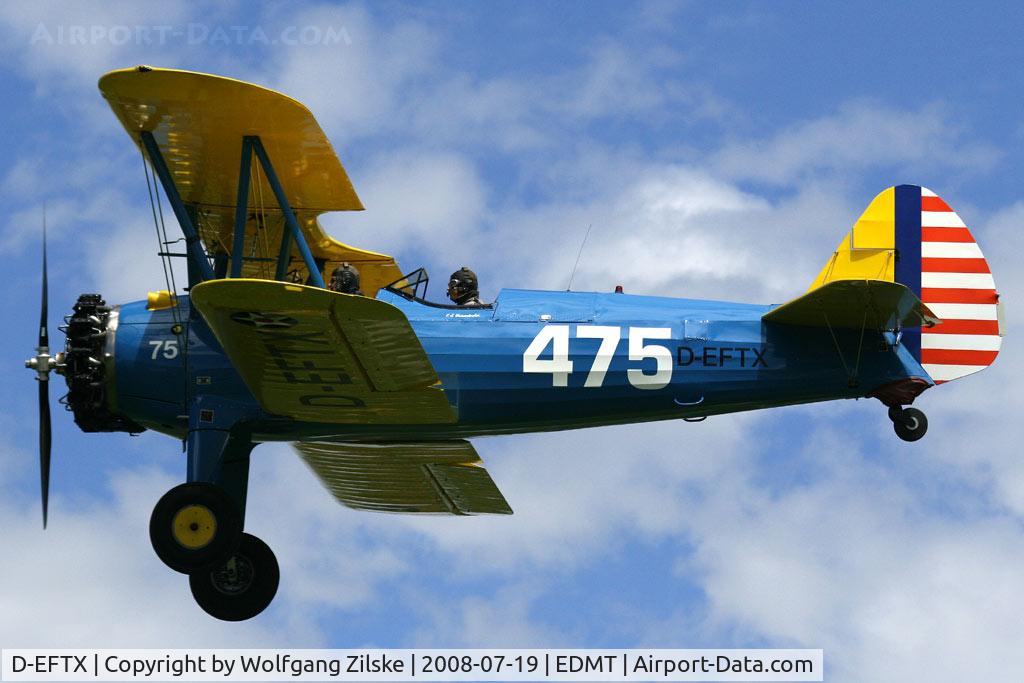D-EFTX, 1942 Boeing A75N1 (PT17) C/N 75-3475, visitor