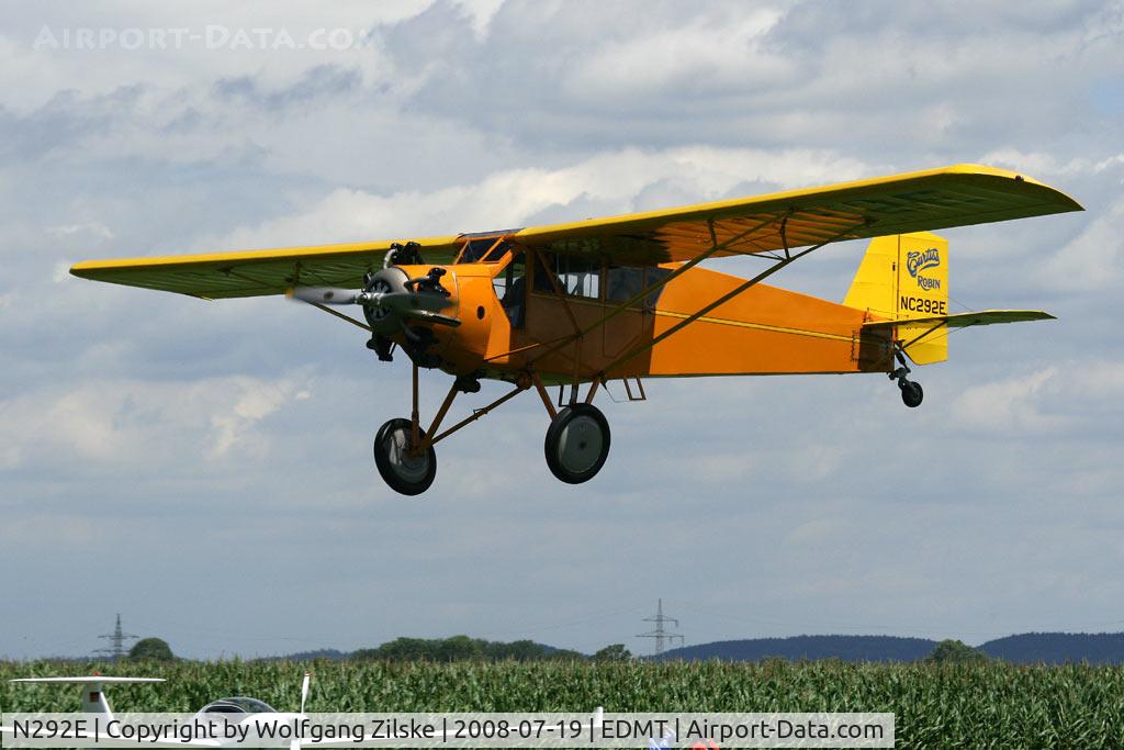 N292E, 1929 Curtiss-Wright Robin J-1 C/N 130, visitor
