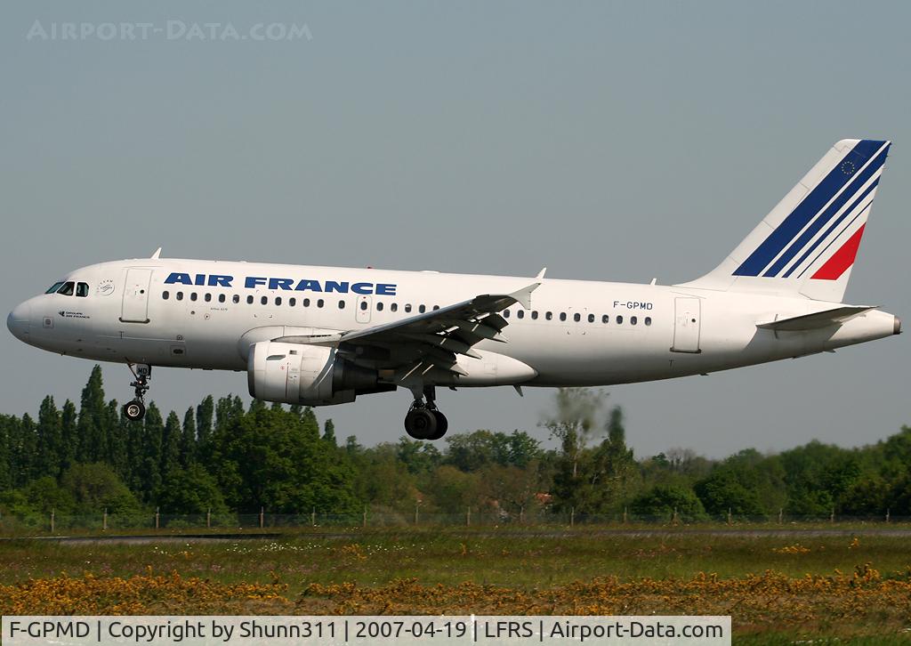 F-GPMD, 1993 Airbus A319-113 C/N 618, On landing...