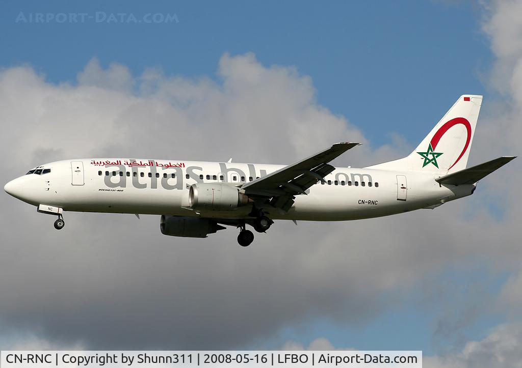 CN-RNC, 1994 Boeing 737-4B6 C/N 26529, Landing rwy 32L