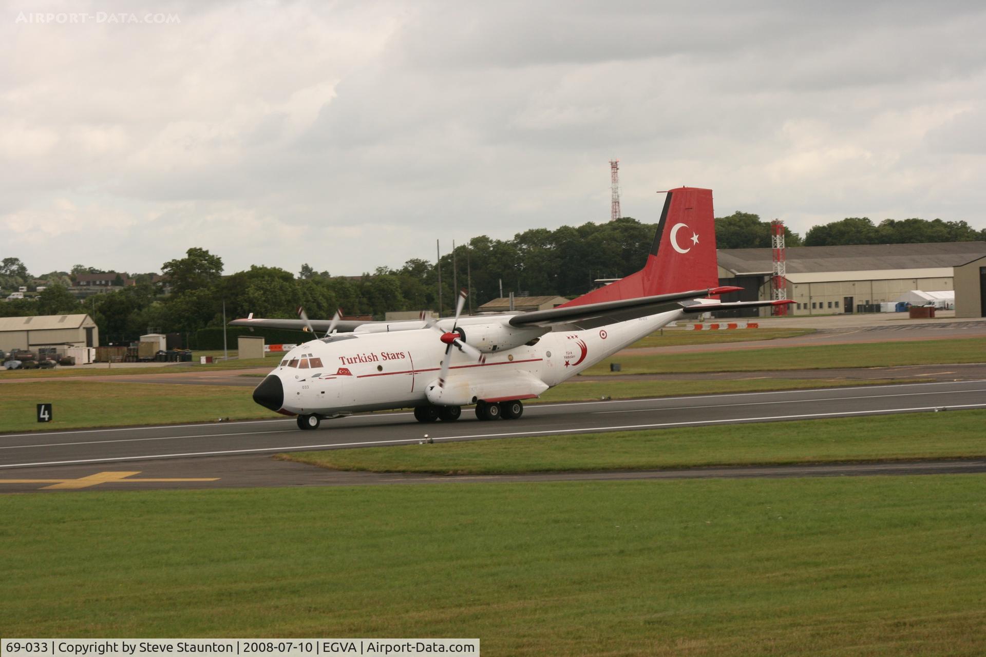 69-033, Transall C-160D C/N D33, Taken at the Royal International Air Tattoo 2008 during arrivals and departures (show days cancelled due to bad weather)