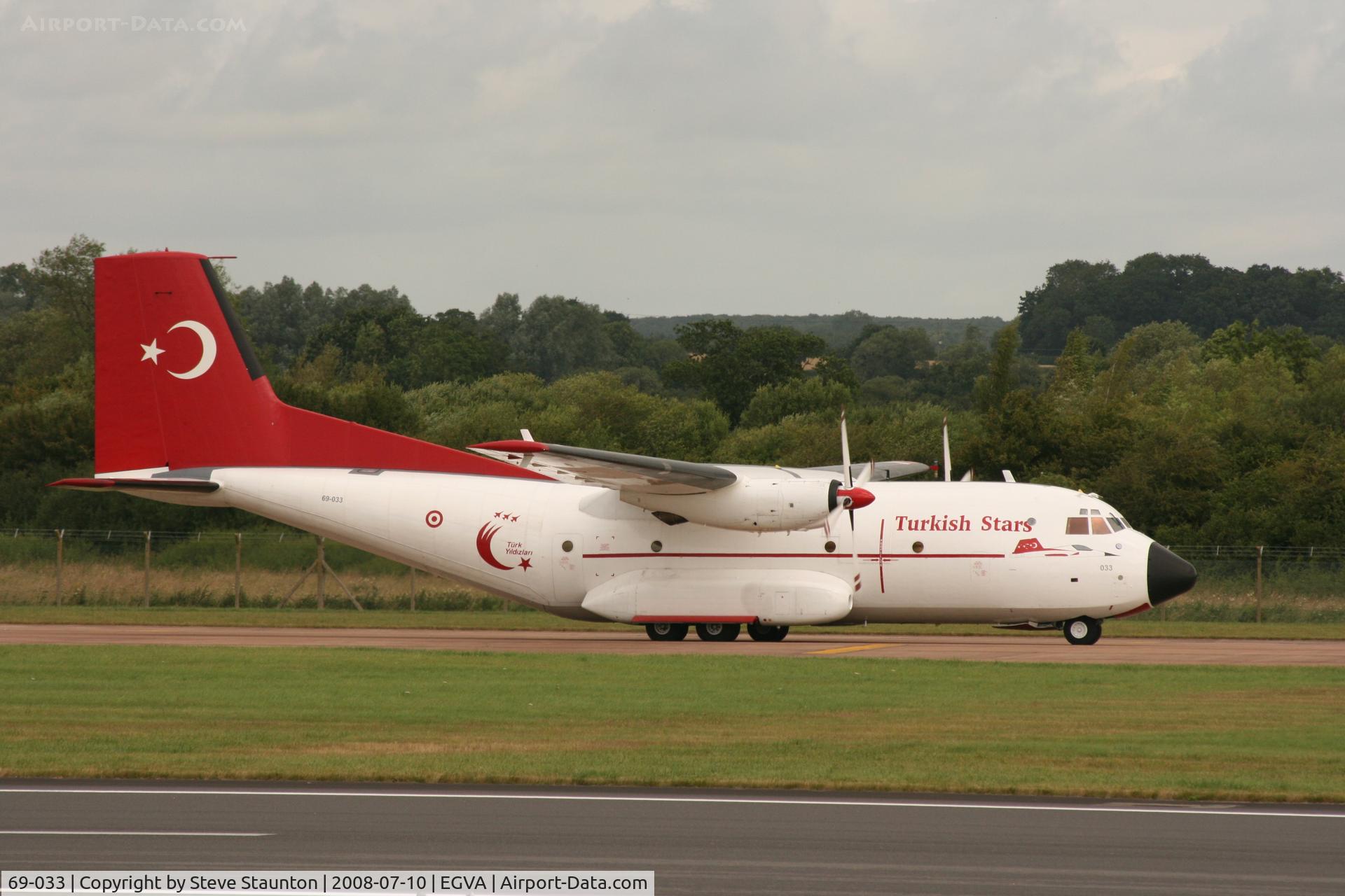 69-033, Transall C-160D C/N D33, Taken at the Royal International Air Tattoo 2008 during arrivals and departures (show days cancelled due to bad weather)