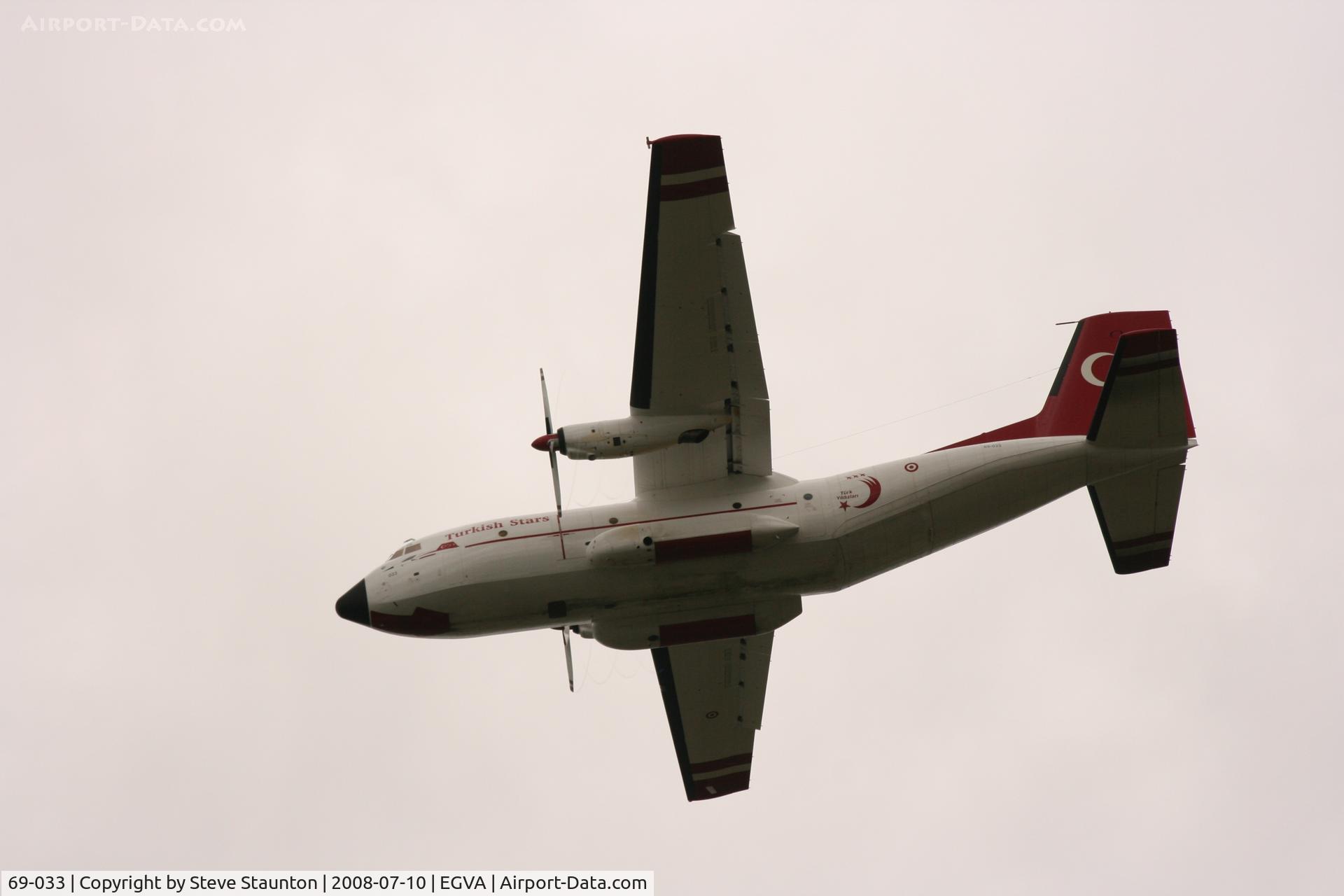 69-033, Transall C-160D C/N D33, Taken at the Royal International Air Tattoo 2008 during arrivals and departures (show days cancelled due to bad weather)