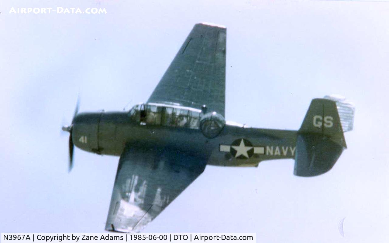 N3967A, 1945 Grumman TBM-3U Avenger C/N 53835, At Denton Airshow