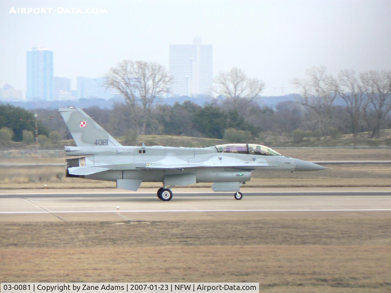 03-0081, 2003 Lockheed Martin F-16D Fighting Falcon C/N JD-6, Future Polish F-16D - Flight Test at Lockheed Martin - Ft. Worth