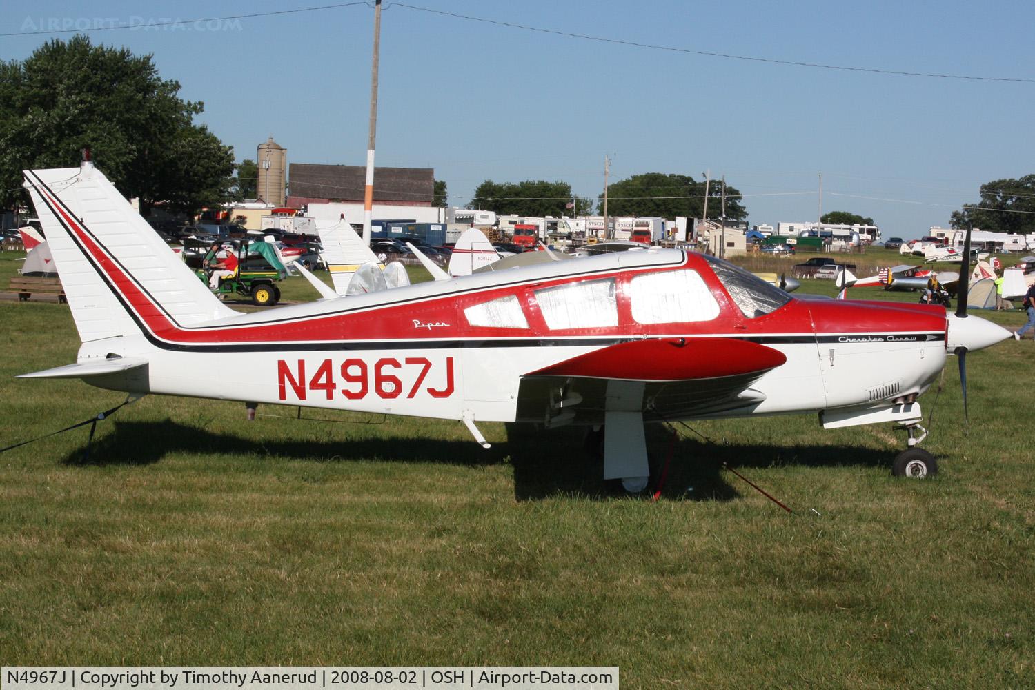 N4967J, 1968 Piper PA-28R-180 Cherokee Arrow C/N 28R-30718, EAA AirVenture 2008
