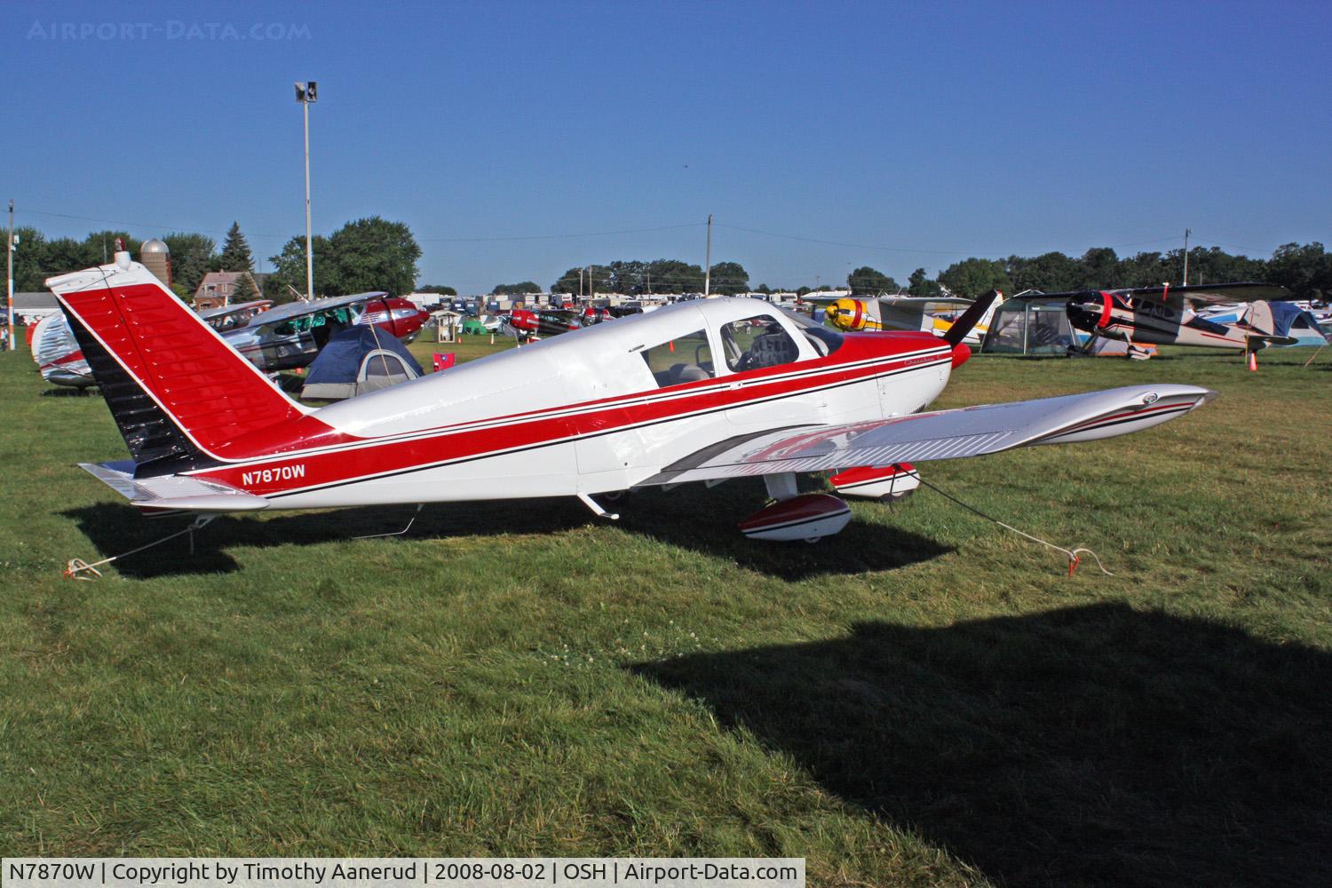 N7870W, 1964 Piper PA-28-180 C/N 28-1892, EAA AirVenture 2008