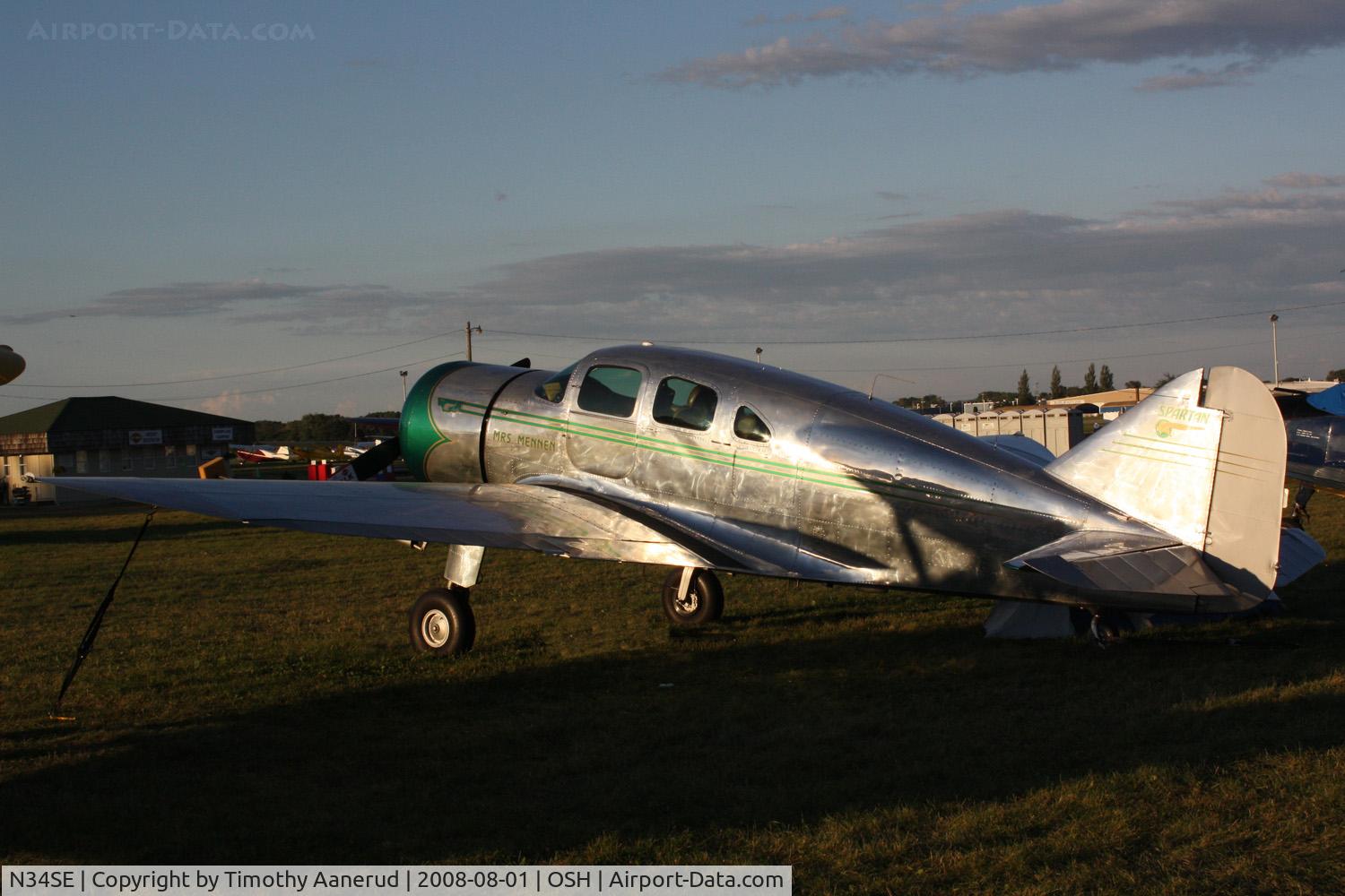 N34SE, 1940 Spartan 7W Executive C/N 34, EAA AirVenture 2008
