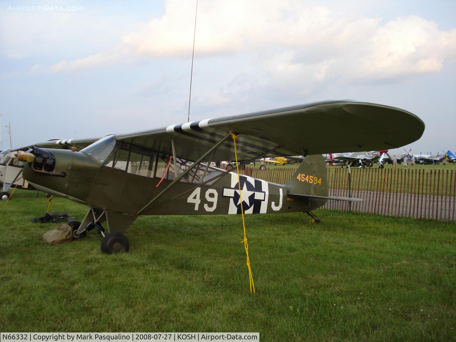 N66332, 1945 Piper L-4J Grasshopper (J3C-65D) C/N 13334, Piper L-4J