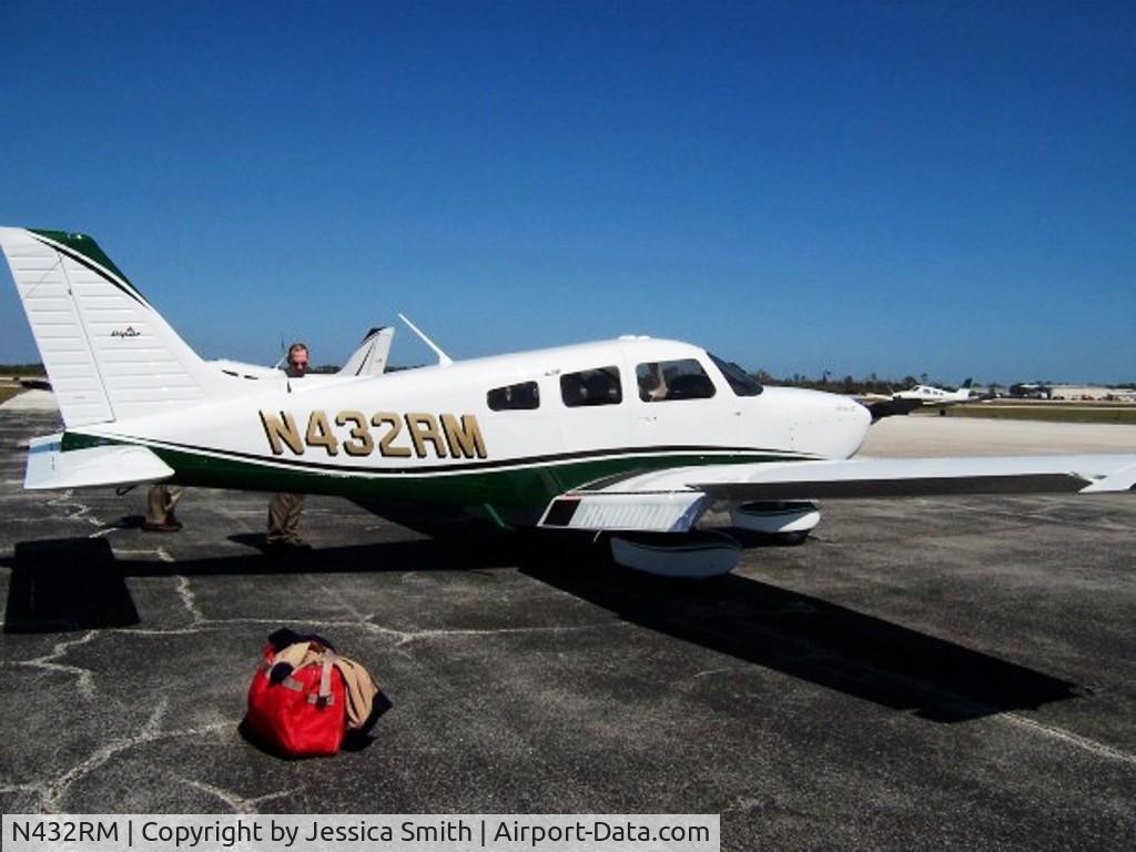 N432RM, 2006 Piper PA-28-181 C/N 2843623, taken at the piper factory during pickup by college employees
