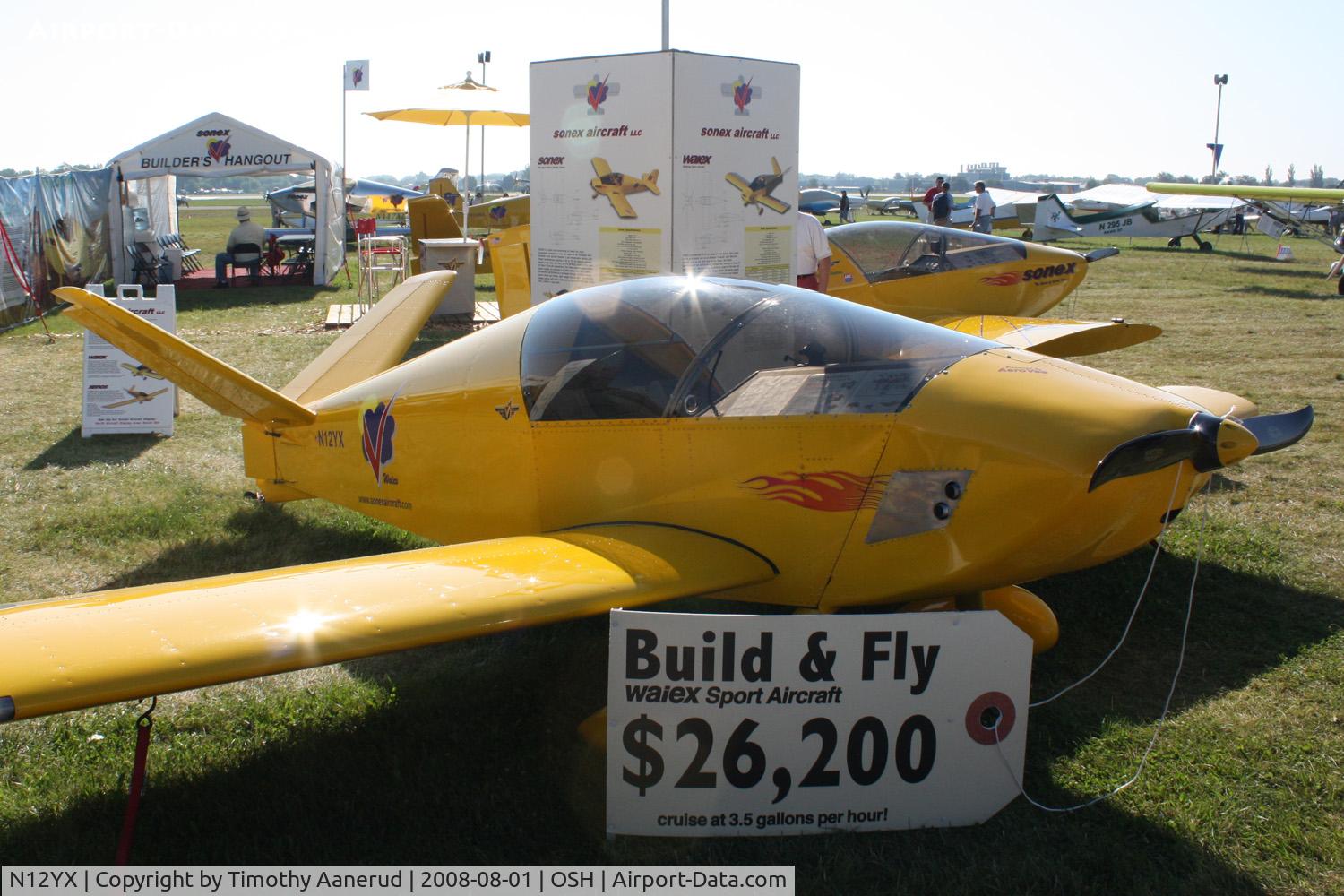 N12YX, 2003 Sonex Waiex C/N W0001, EAA AirVenture 2008