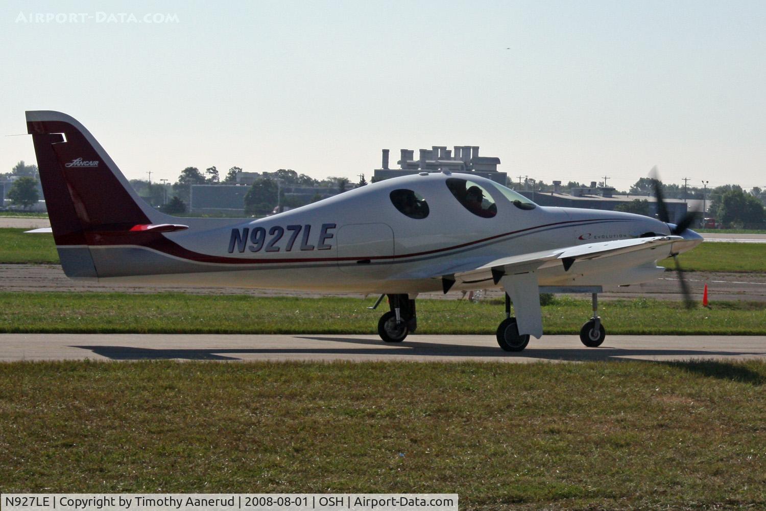 N927LE, 2008 Lancair Evolution C/N EVO-001, EAA AirVenture 2008