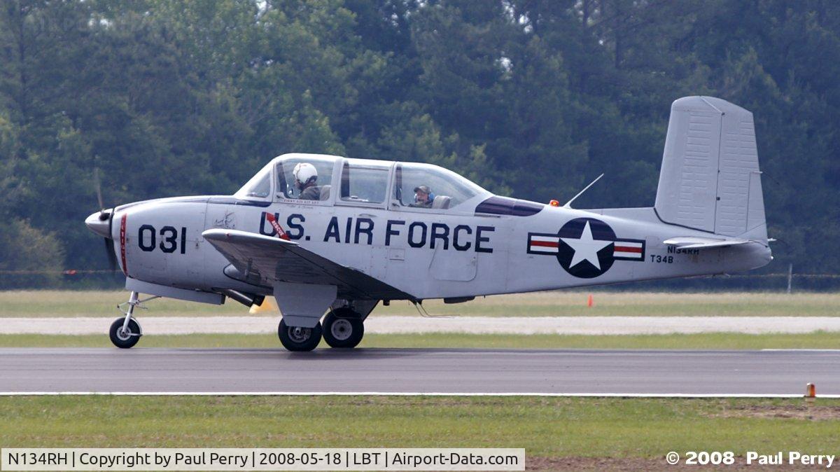 N134RH, 1955 Beech D-45 Mentor C/N BG-31, Taxiing out for a departure