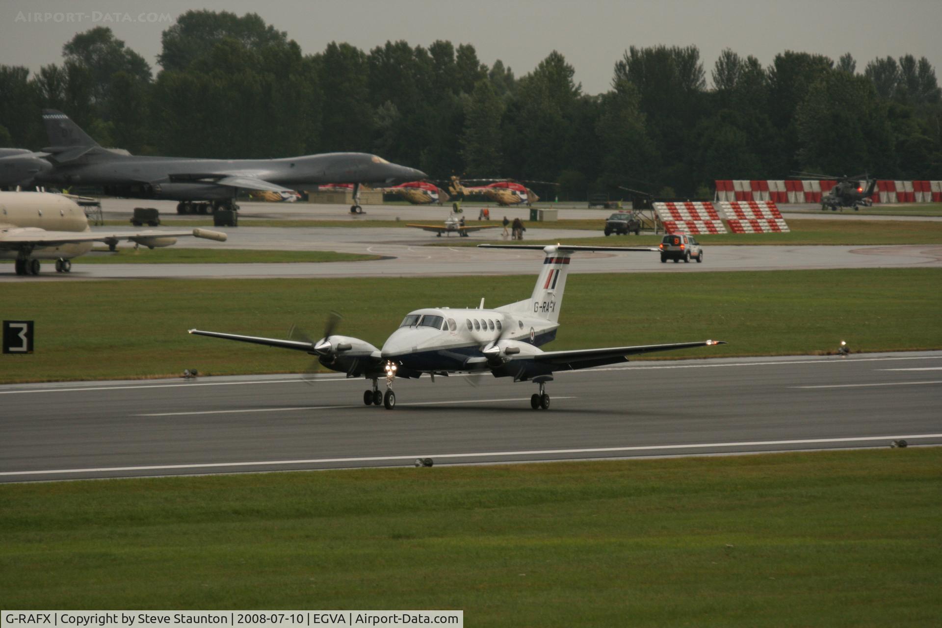 G-RAFX, 2007 Hawker Beechcraft B200GT King Air C/N BY-36, Taken at the Royal International Air Tattoo 2008 during arrivals and departures (show days cancelled due to bad weather)