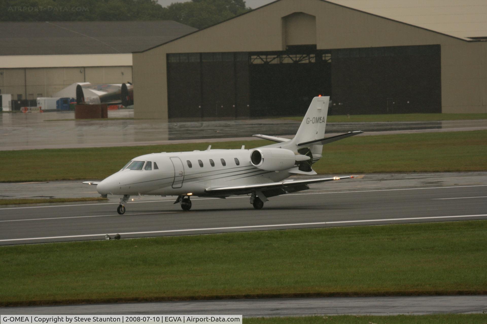 G-OMEA, 2006 Cessna 560XL Citation XLS C/N 560-5610, Taken at the Royal International Air Tattoo 2008 during arrivals and departures (show days cancelled due to bad weather)