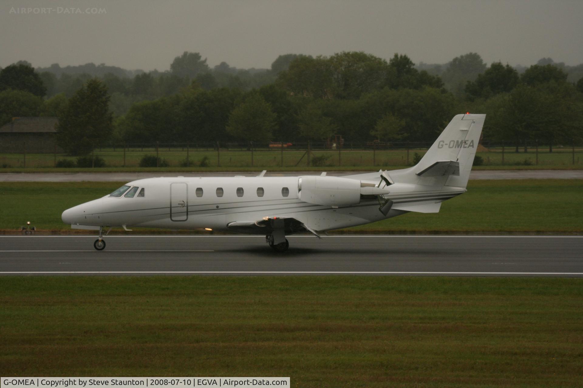 G-OMEA, 2006 Cessna 560XL Citation XLS C/N 560-5610, Taken at the Royal International Air Tattoo 2008 during arrivals and departures (show days cancelled due to bad weather)