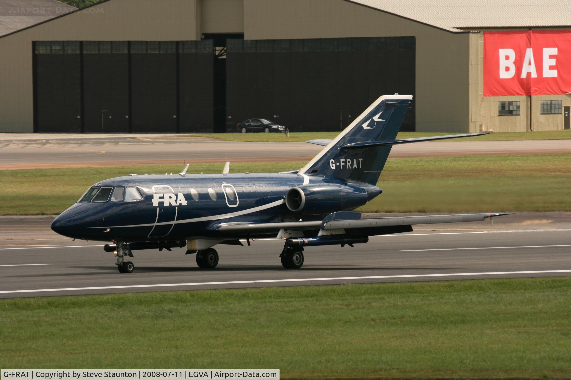 G-FRAT, 1967 Dassault Falcon (Mystere) 20DC C/N 87, Taken at the Royal International Air Tattoo 2008 during arrivals and departures (show days cancelled due to bad weather)