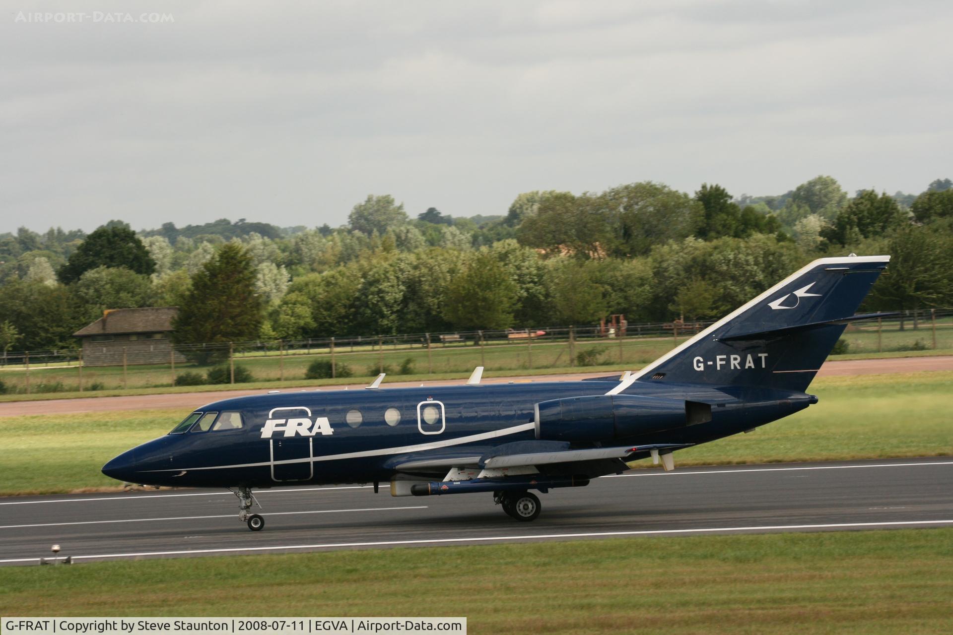 G-FRAT, 1967 Dassault Falcon (Mystere) 20DC C/N 87, Taken at the Royal International Air Tattoo 2008 during arrivals and departures (show days cancelled due to bad weather)