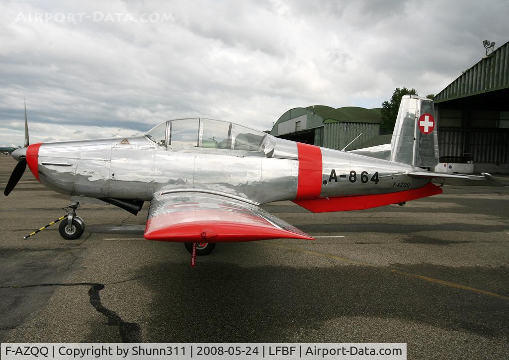 F-AZQQ, 1959 Pilatus P3-05 C/N 502-51, Displayed during Air Expo Airshow 2008