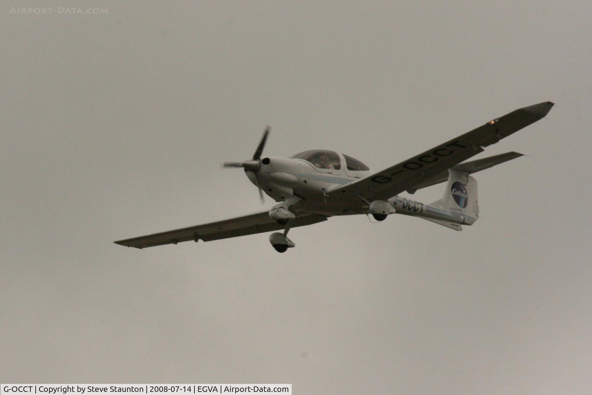 G-OCCT, 2006 Diamond DA-40D Diamond Star C/N D4.250, Taken at the Royal International Air Tattoo 2008 during arrivals and departures (show days cancelled due to bad weather)