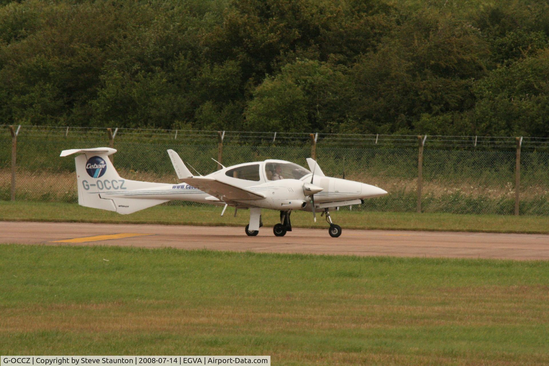 G-OCCZ, 2006 Diamond DA-42 Twin Star C/N 42.161, Taken at the Royal International Air Tattoo 2008 during arrivals and departures (show days cancelled due to bad weather)